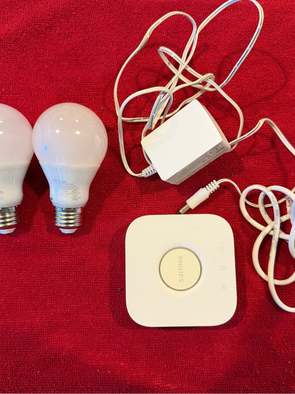 Philips White Smart Bridge Hub and LED Bulbs Starter Set